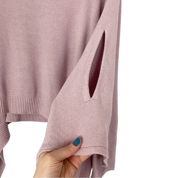 Lululemon Forward Flow Poncho Cape Shawl Sweater Women One Size Light Pink Blush - Picture 5 of 13